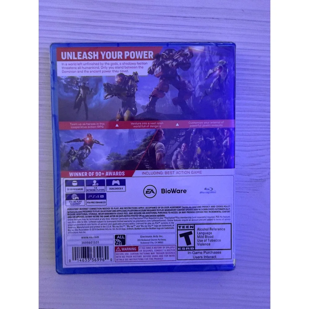 Anthem PS4 PlayStation 4 Brand New Factory Sealed EA BioWare Action RPG